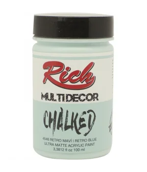 Rich Multi Decor Chalked Akrilik Boya 100 cc. 4546 RETRO MAVİ