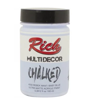 Rich Multi Decor Chalked Akrilik Boya 100 cc. 4550 BEBEK MAVİ