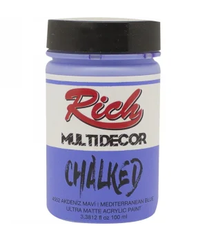 Rich Multi Decor Chalked Akrilik Boya 100 cc. 4552 AKDENİZ MAVİ