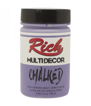 Rich Multi Decor Chalked Akrilik Boya 100 cc. 4554 VENEDİK MAVİ