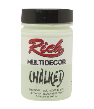 Rich Multi Decor Chalked Akrilik Boya 100 cc. 4562 SOFT YEŞİL