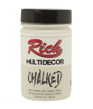 Rich Multi Decor Chalked Akrilik Boya 100 cc. 4574 PARİS GRİ