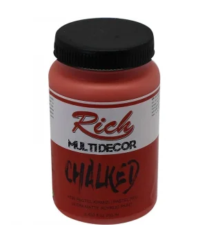 Rich Multi Decor Chalked Akrilik Boya 250 cc. 4530 PASTEL KIRMIZI