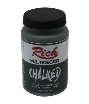 Rich Multi Decor Chalked Akrilik Boya 250 cc. 4570 KÜF YEŞİLİ