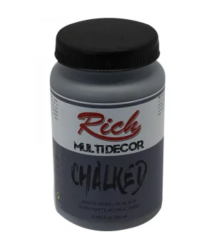 Rich Multi Decor Chalked Akrilik Boya 250 cc. 4576 İS SİYAHI