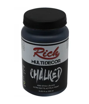 Rich Multi Decor Chalked Akrilik Boya 250 cc. 4580 SİYAH