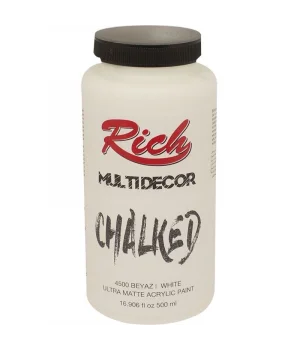 Rich Multi Decor Chalked Akrilik Boya 500 cc. 4500 BEYAZ