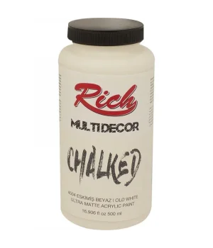 Rich Multi Decor Chalked Akrilik Boya 500 cc. 4504 ESKİMİŞ BEYAZ