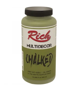 Rich Multi Decor Chalked Akrilik Boya 500 cc. 4568 YAĞ YEŞİLİ