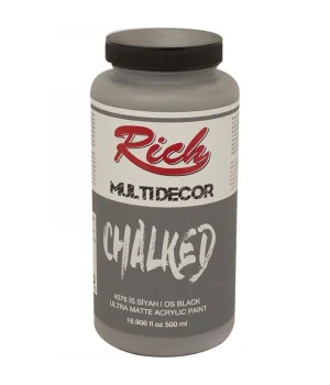 Rich Multi Decor Chalked Akrilik Boya 500 cc. 4576 İS SİYAHI