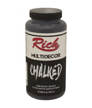 Rich Multi Decor Chalked Akrilik Boya 500 cc. 4580 SİYAH