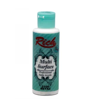 Rich Multi Surface Her Yüzey İçin Akrilik Boya 120 cc. 2100 BEYAZ