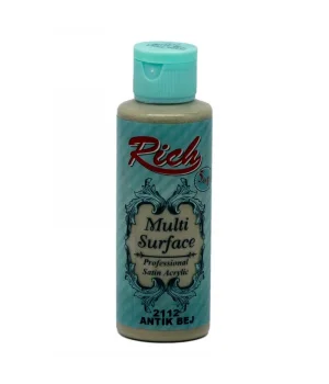 Rich Multi Surface Her Yüzey İçin Akrilik Boya 120 cc. 2112 ANTİK BEJ