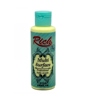 Rich Multi Surface Her Yüzey İçin Akrilik Boya 120 cc. 2124 VANİLYA