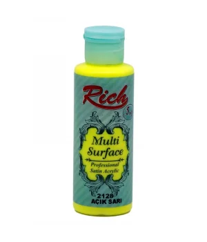 Rich Multi Surface Her Yüzey İçin Akrilik Boya 120 cc. 2128 AÇIK SARI