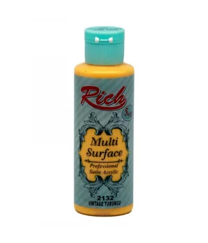 Rich Multi Surface Her Yüzey İçin Akrilik Boya 120 cc. 2132 VINTAGE TURUNCU