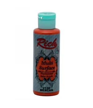 Rich Multi Surface Her Yüzey İçin Akrilik Boya 120 cc. 2136 MERCAN
