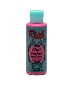 Rich Multi Surface Her Yüzey İçin Akrilik Boya 120 cc. 2142 PEMBE