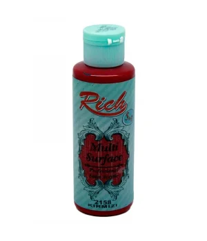 Rich Multi Surface Her Yüzey İçin Akrilik Boya 120 cc. 2158 KIRMIZI