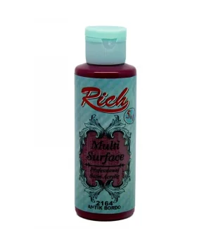 Rich Multi Surface Her Yüzey İçin Akrilik Boya 120 cc. 2164 ANTİK BORDO