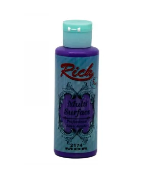 Rich Multi Surface Her Yüzey İçin Akrilik Boya 120 cc. 2174 MOR