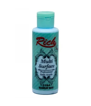 Rich Multi Surface Her Yüzey İçin Akrilik Boya 120 cc. 2184 BODRUM MAVİ
