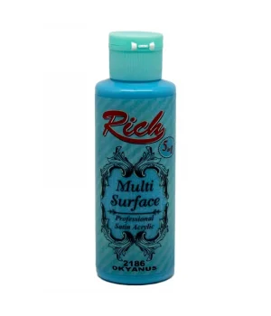Rich Multi Surface Her Yüzey İçin Akrilik Boya 120 cc. 2186 OKYANUS