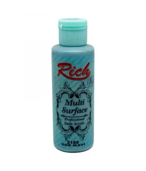 Rich Multi Surface Her Yüzey İçin Akrilik Boya 120 cc. 2189 EGE MAVİ