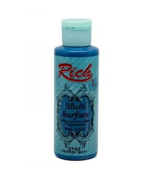 Rich Multi Surface Her Yüzey İçin Akrilik Boya 120 cc. 2192 PETROL MAVİ