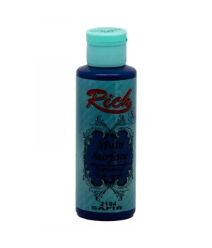 Rich Multi Surface Her Yüzey İçin Akrilik Boya 120 cc. 2194 SAFİR
