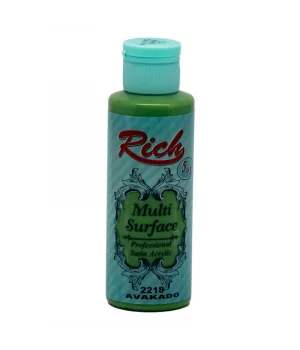 Rich Multi Surface Her Yüzey İçin Akrilik Boya 120 cc. 2218 AVAKADO