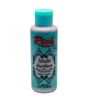 Rich Multi Surface Her Yüzey İçin Akrilik Boya 120 cc. 2272 GRİ PEMBE