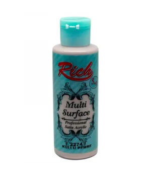 Rich Multi Surface Her Yüzey İçin Akrilik Boya 120 cc. 2274 KÜLLÜ PEMBE