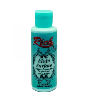 Rich Multi Surface Her Yüzey İçin Akrilik Boya 120 cc. 2278 MİNT YEŞİLİ