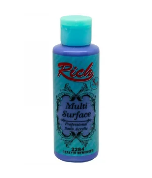 Rich Multi Surface Her Yüzey İçin Akrilik Boya 120 cc. 2284 CEZAYİR MENEKŞESİ