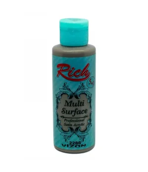 Rich Multi Surface Her Yüzey İçin Akrilik Boya 120 cc. 2286 VİZON