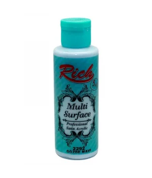 Rich Multi Surface Her Yüzey İçin Akrilik Boya 120 cc. 2292 GÖZDE MAVİ