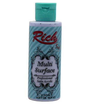 Rich Multi Surface Her Yüzey İçin Akrilik Boya 120 cc. 2306 ANTİK MAVİ