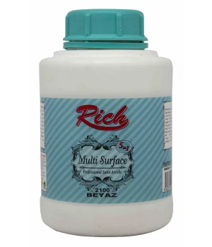 Rich Multi Surface Her Yüzey İçin Akrilik Boya 1750 gr. 2100 BEYAZ