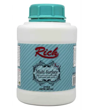 Rich Multi Surface Her Yüzey İçin Akrilik Boya 1750 gr. 2102 ANTİK BEYAZ