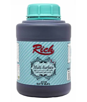 Rich Multi Surface Her Yüzey İçin Akrilik Boya 1750 gr. 2238 SİYAH