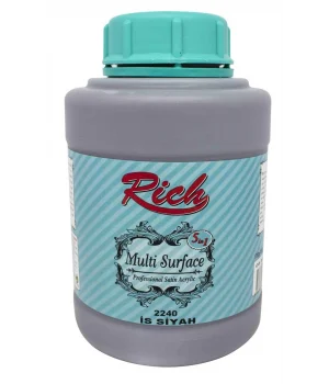 Rich Multi Surface Her Yüzey İçin Akrilik Boya 1750 gr. 2240 İS SİYAHI