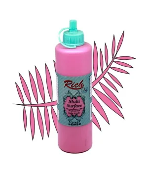 Rich Multi Surface Her Yüzey İçin Akrilik Boya 500 cc. 2142 PEMBE