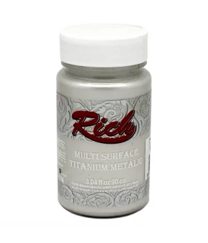 Rich Multi Surface Titanium Metalik Boya 90 cc. 2500 İNCİ