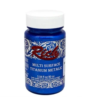 Rich Multi Surface Titanium Metalik Boya 90 cc. 2562 MAVİ