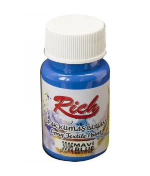 Rich Opak Kumaş Boyası 50 cc. 3006 MAVİ