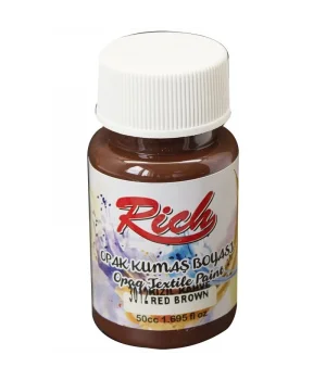 Rich Opak Kumaş Boyası 50 cc. 3012 KIZIL KAHVE