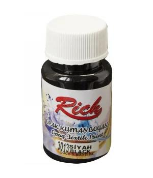 Rich Opak Kumaş Boyası 50 cc. 3013 SİYAH