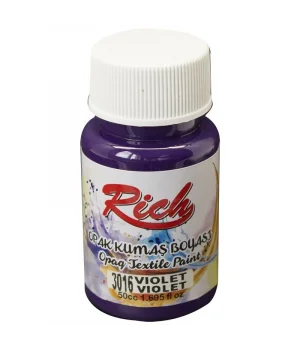 Rich Opak Kumaş Boyası 50 cc. 3016 VIOLET