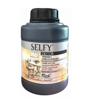 Rich Selfy Decor Vernikli Boya 1250 cc 12874 SİYAH